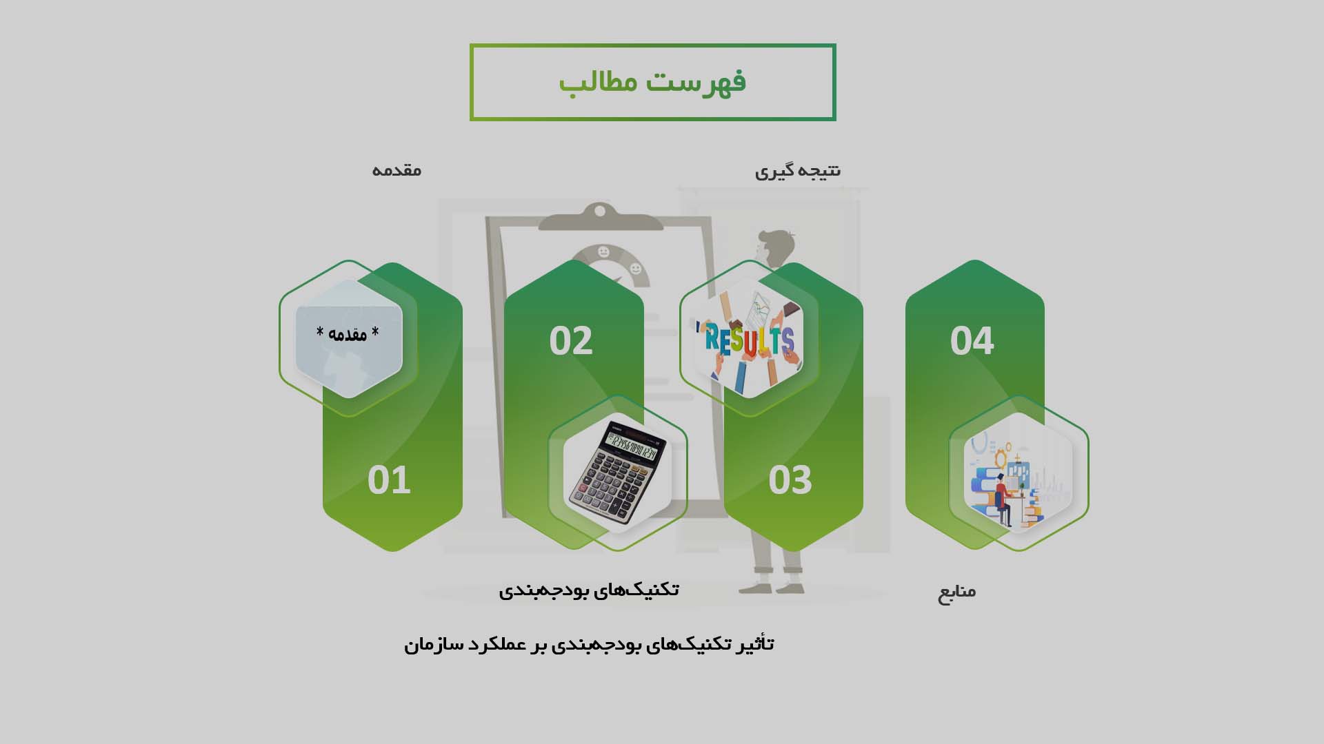 پاورپوینت در مورد تکنیک‌های بودجه‌بندی در حسابداری مدیریت